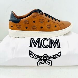 NWOB MCM women's sneakers in luggage tan 38